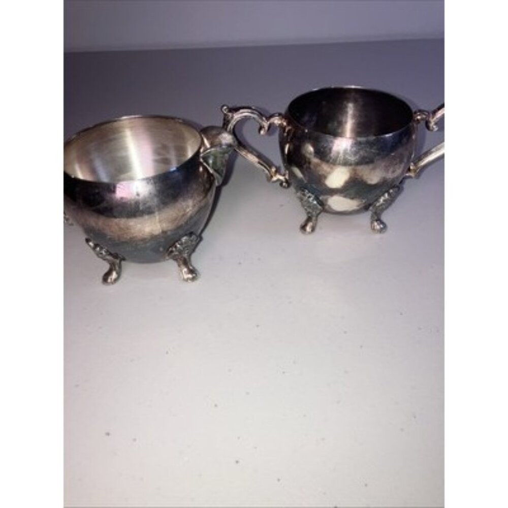 Vintage FB Rogers Silver Co 1883 Creamer & Sugar Set